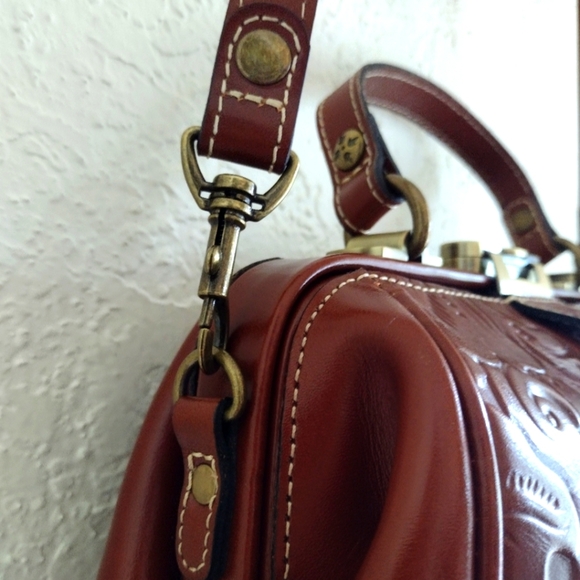 Patricia Nash Gracchi Leather Satchel - Picture 6 of 12